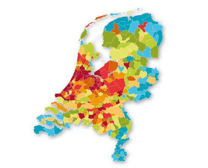gemiddelde huizenprijzen per provincie 2025