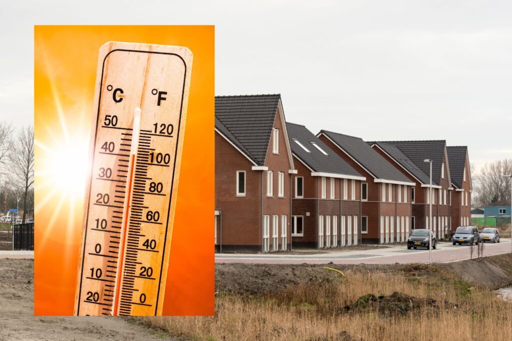 nieuwbouwwoning warm in zomer